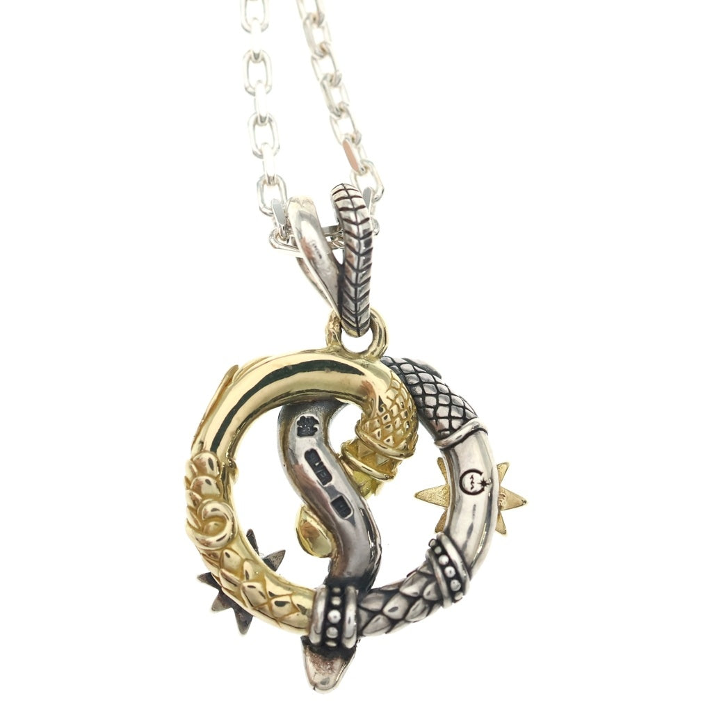 Bloody Mary(ブラッディマリー) 18K/SILVER ドーンペンダント スネークデザイン ダイヤモンド ペンダントトップ シルバー/ゴールド レディース