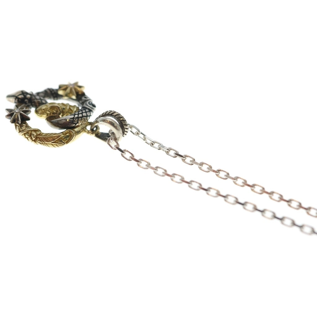 Bloody Mary(ブラッディマリー) 18K/SILVER ドーンペンダント スネークデザイン ダイヤモンド ペンダントトップ シルバー/ゴールド レディース