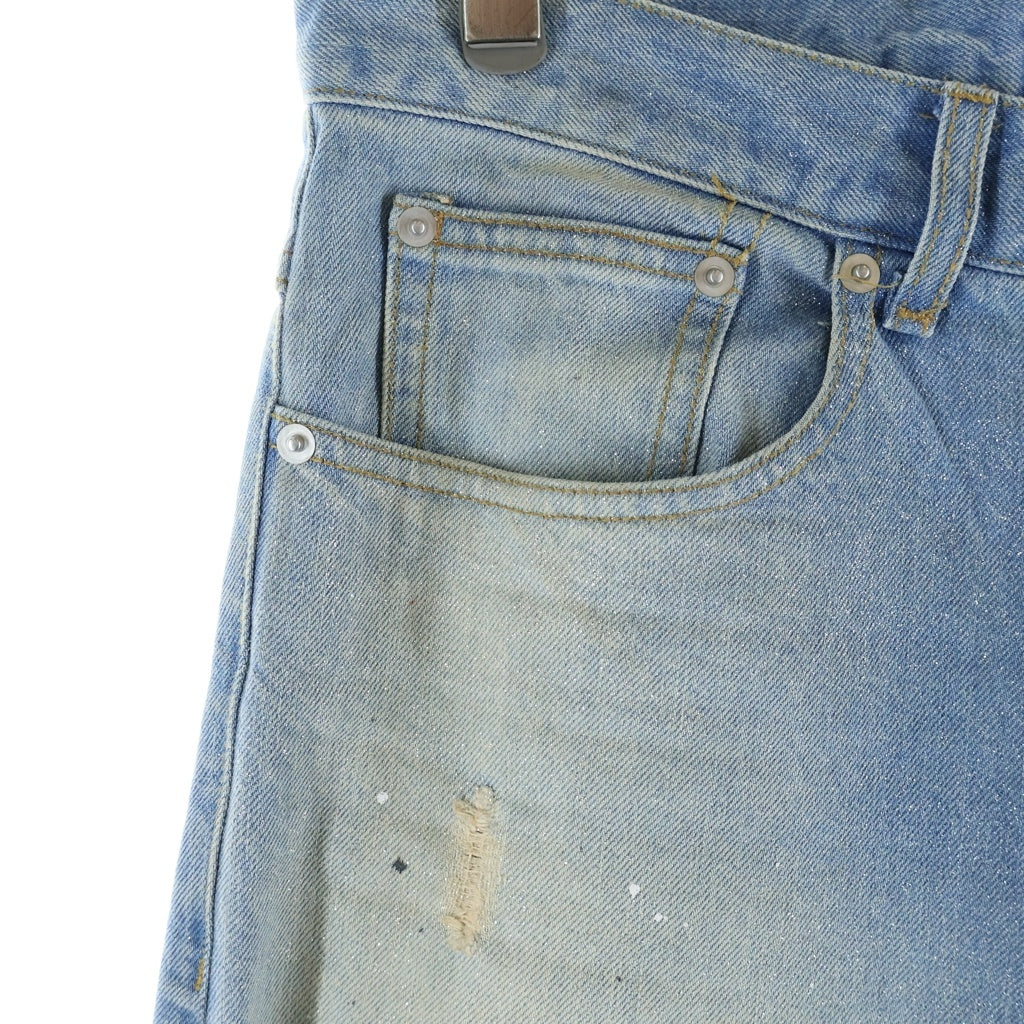 BREATH(ブレス) 26SS COATING DAMAGE DENIM PANTS コーティングダメージ ジッパーフライ ワイドバギー デニムパンツ インディゴブルー BR26SS-P1903