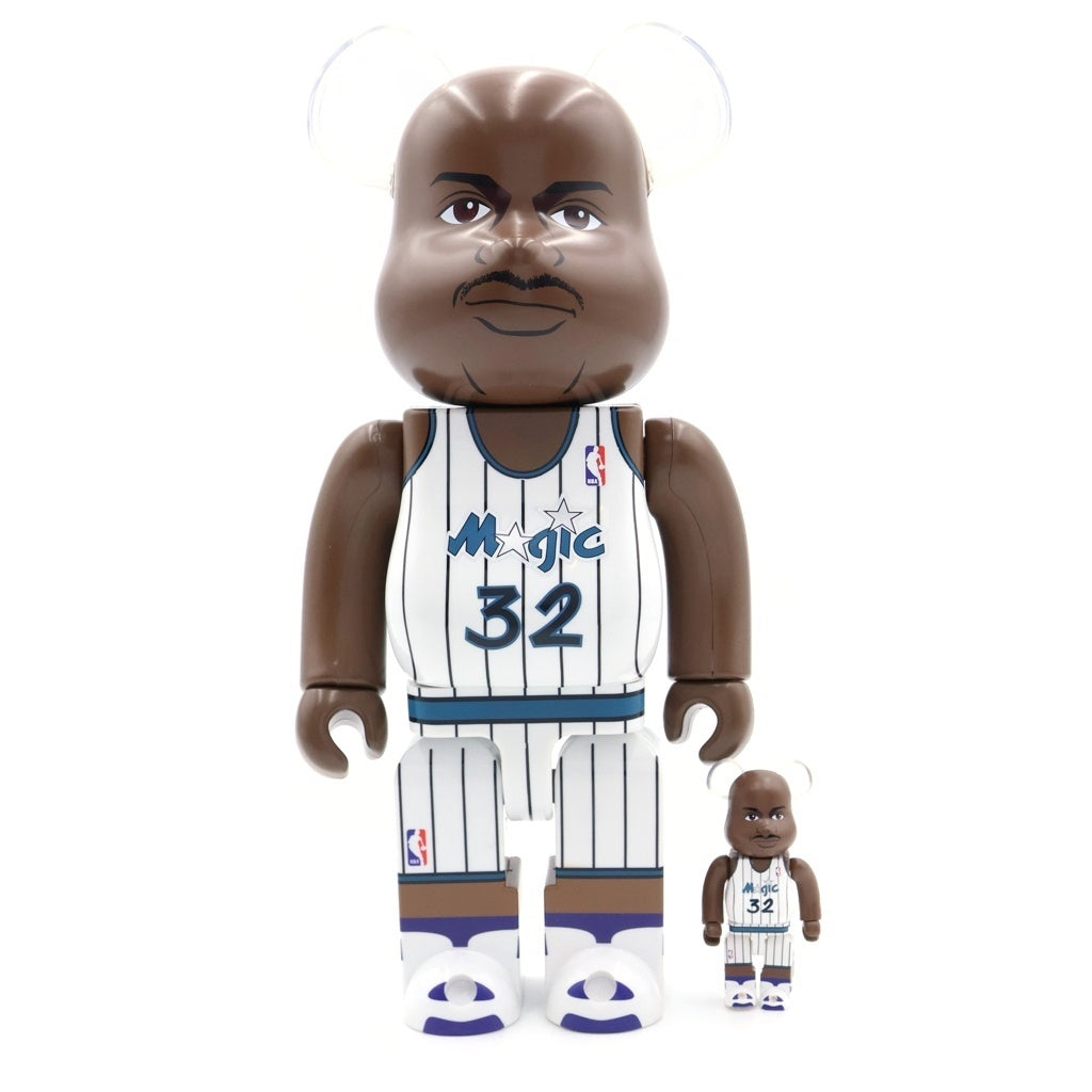 MEDICOM TOY(メディコムトイ) BE@RBRICK SHAQUILLE ONEAL 100%&400% ベアブリック シャキールオニール シャック フィギュア 人形 ブラウン/ホワイト