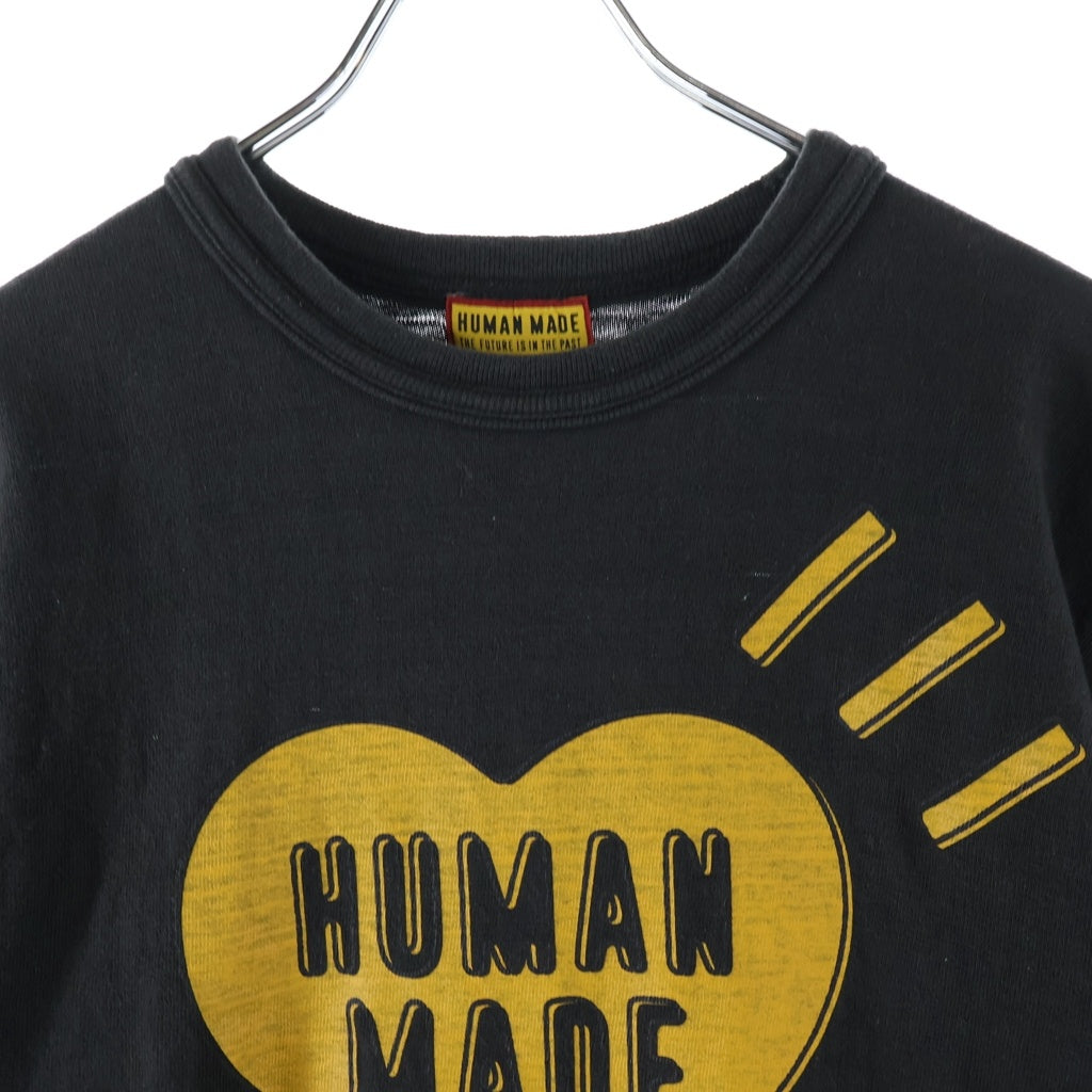 HUMAN MADE(ヒューマンメイド) DRY ALLS S/S Tee ドライオール フロントロゴ 両面プリント 半袖 Tシャツ カットソー チャコール