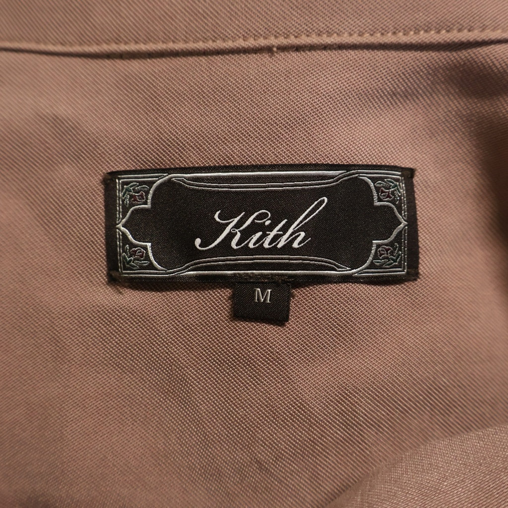 KITH(キス) Vaughn Button Up Shirt ヴォーン ボタン アップ 無地 長袖シャツ ピンク