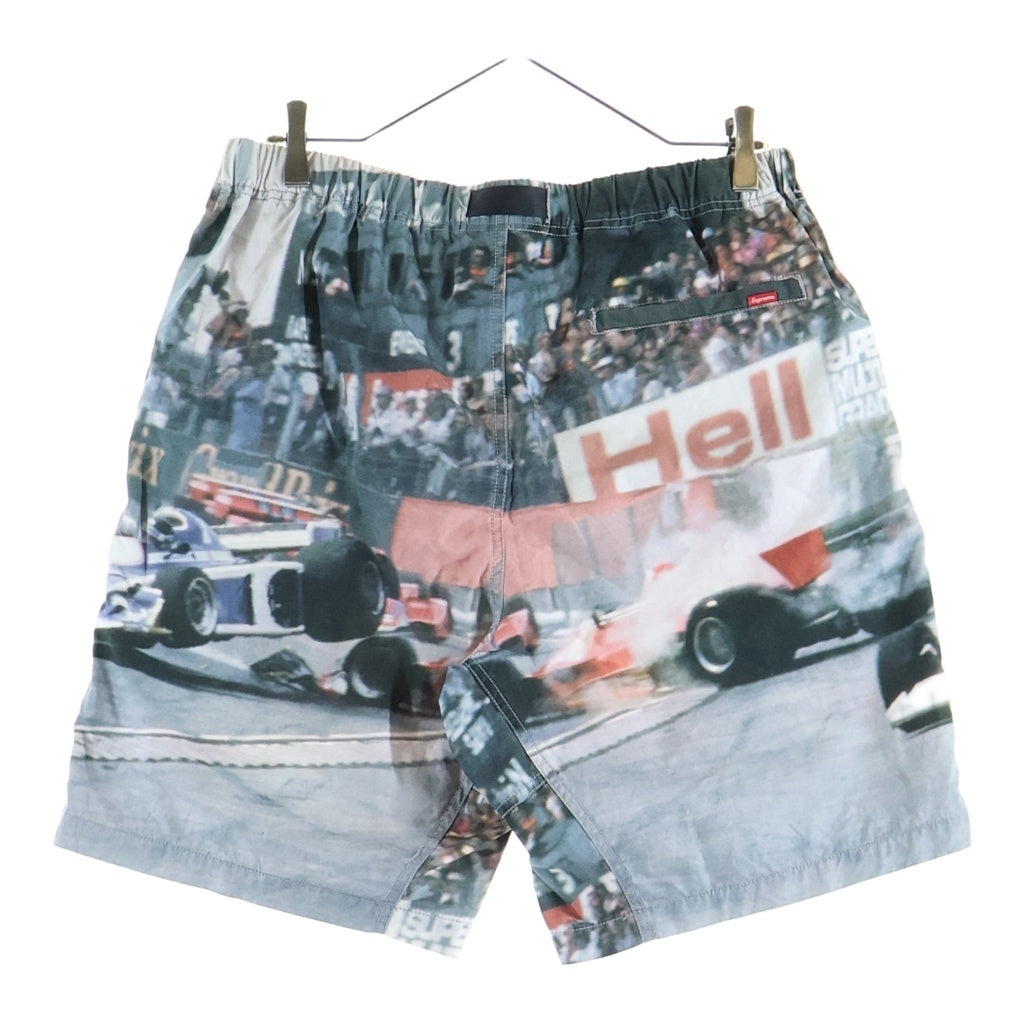 SUPREME(シュプリーム) 19SS Grand Prix Belted Short グランプリ グラフィックデザイン ベルテッド ハーフ ショートパンツ マルチ