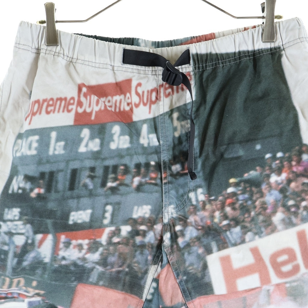 SUPREME(シュプリーム) 19SS Grand Prix Belted Short グランプリ グラフィックデザイン ベルテッド ハーフ ショートパンツ マルチ