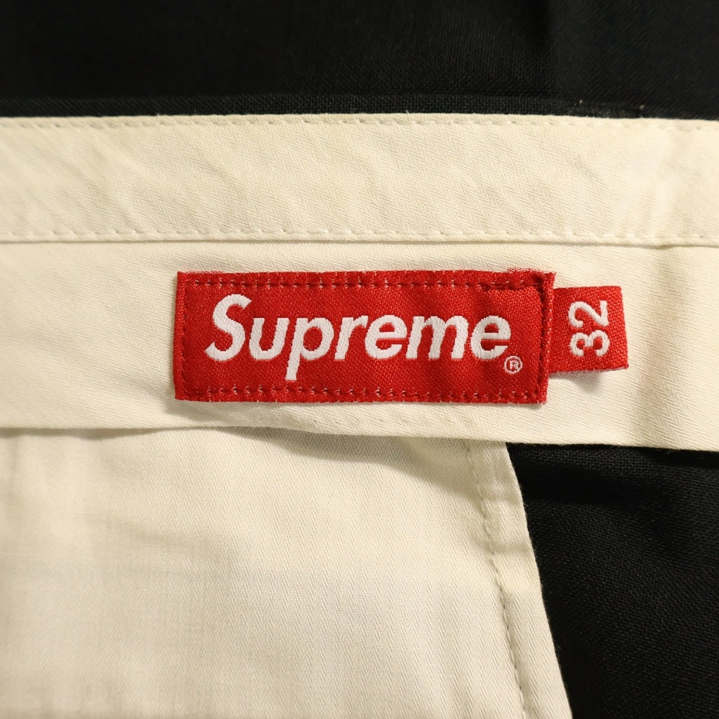 SUPREME(シュプリーム) 16AW Pleated Trouser プリーツドトラウザー パンツ スラックス ブラック
