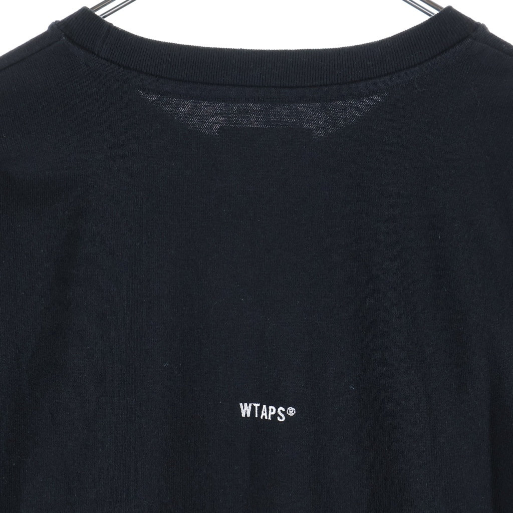 WTAPS(ダブルタップス) 25AW SIGN-YD LS / COTTON バックスモールロゴ刺繍 長袖Tシャツ カットソー ブラック 252ATDT-CSM07