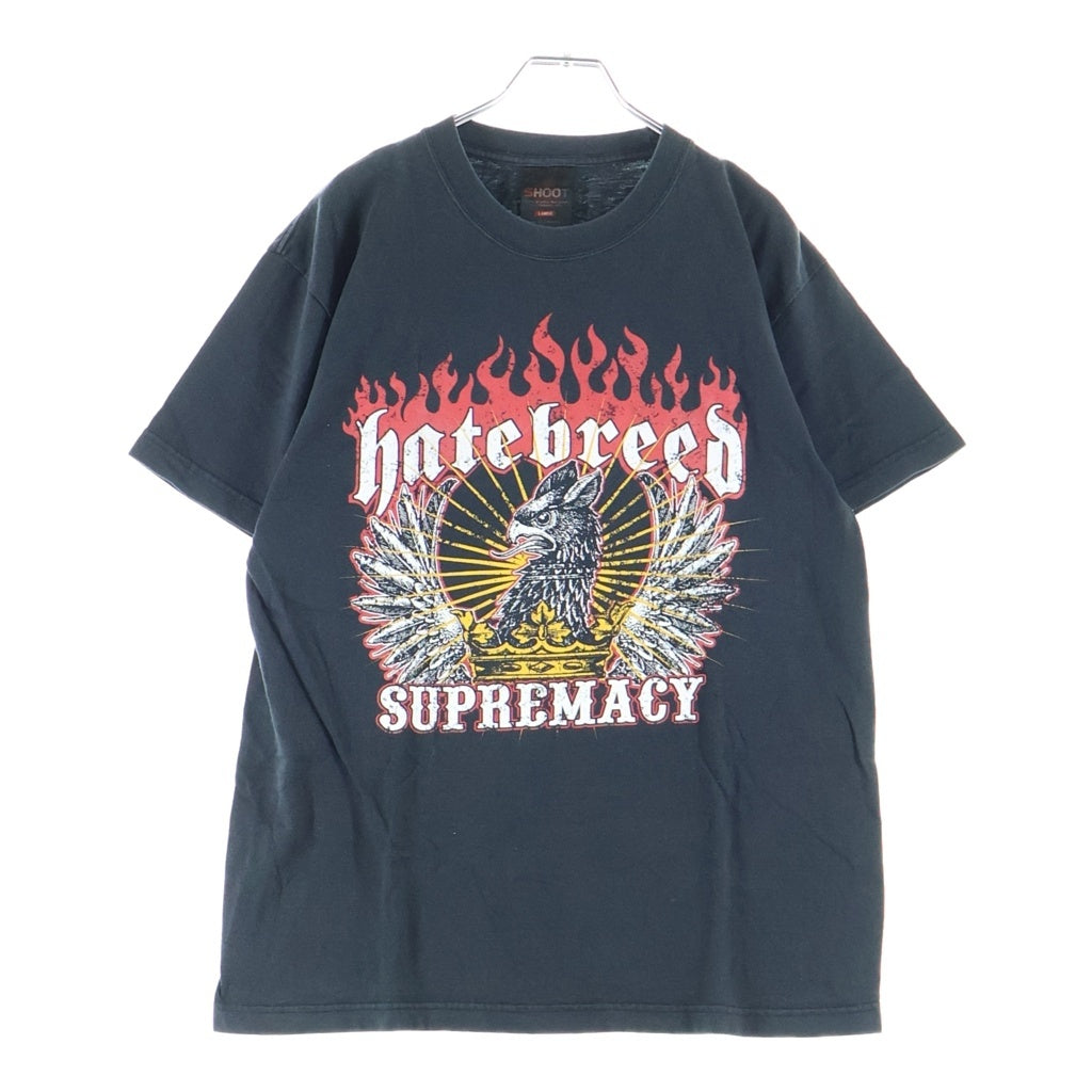VINTAGE(ヴィンテージ) 00s HATEBREED SUPREMACY ヘイトブリード シュープレマシー 両面プリント 半袖Tシャツカットソー ブラック