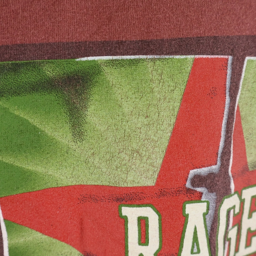 VINTAGE(ヴィンテージ) 00s RAGE AGAINST THE MACHINE レイジ アゲインスト ザ マシーン フロントプリント 半袖Tシャツカットソー バーガンティ