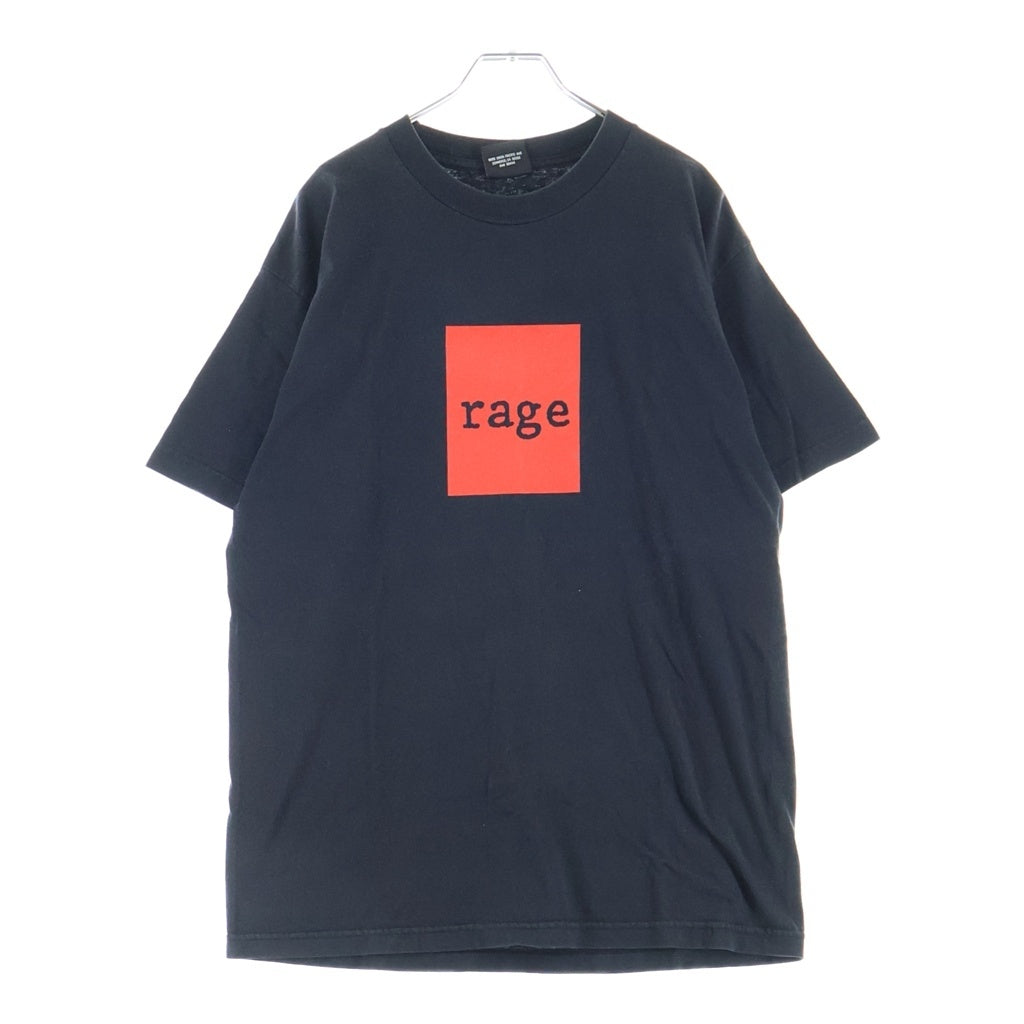 VINTAGE(ヴィンテージ) 90s RAGE AGAINST THE MACHINE レイジ アゲインスト ザ マシーン 両面赤プリント 半袖Tシャツカットソー ブラック