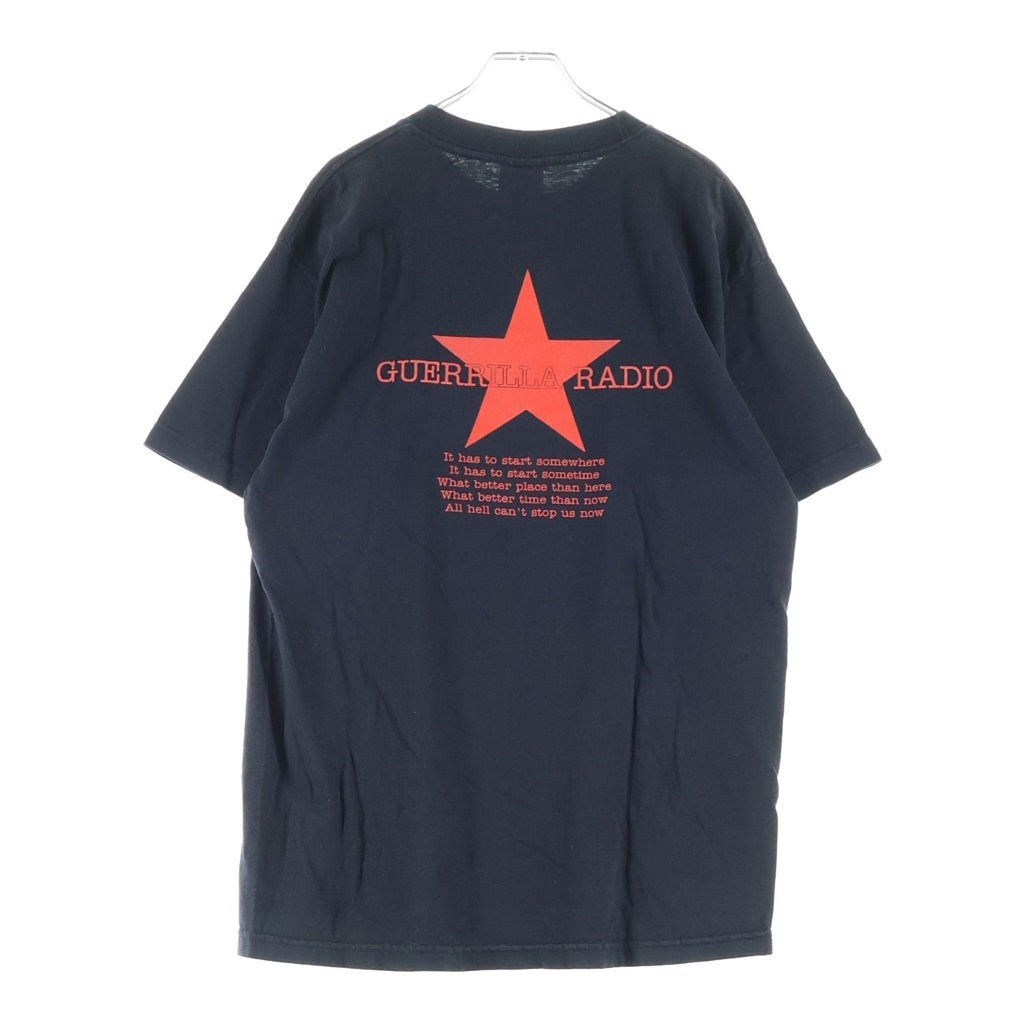 VINTAGE(ヴィンテージ) 90s RAGE AGAINST THE MACHINE レイジ アゲインスト ザ マシーン 両面赤プリント 半袖Tシャツカットソー ブラック