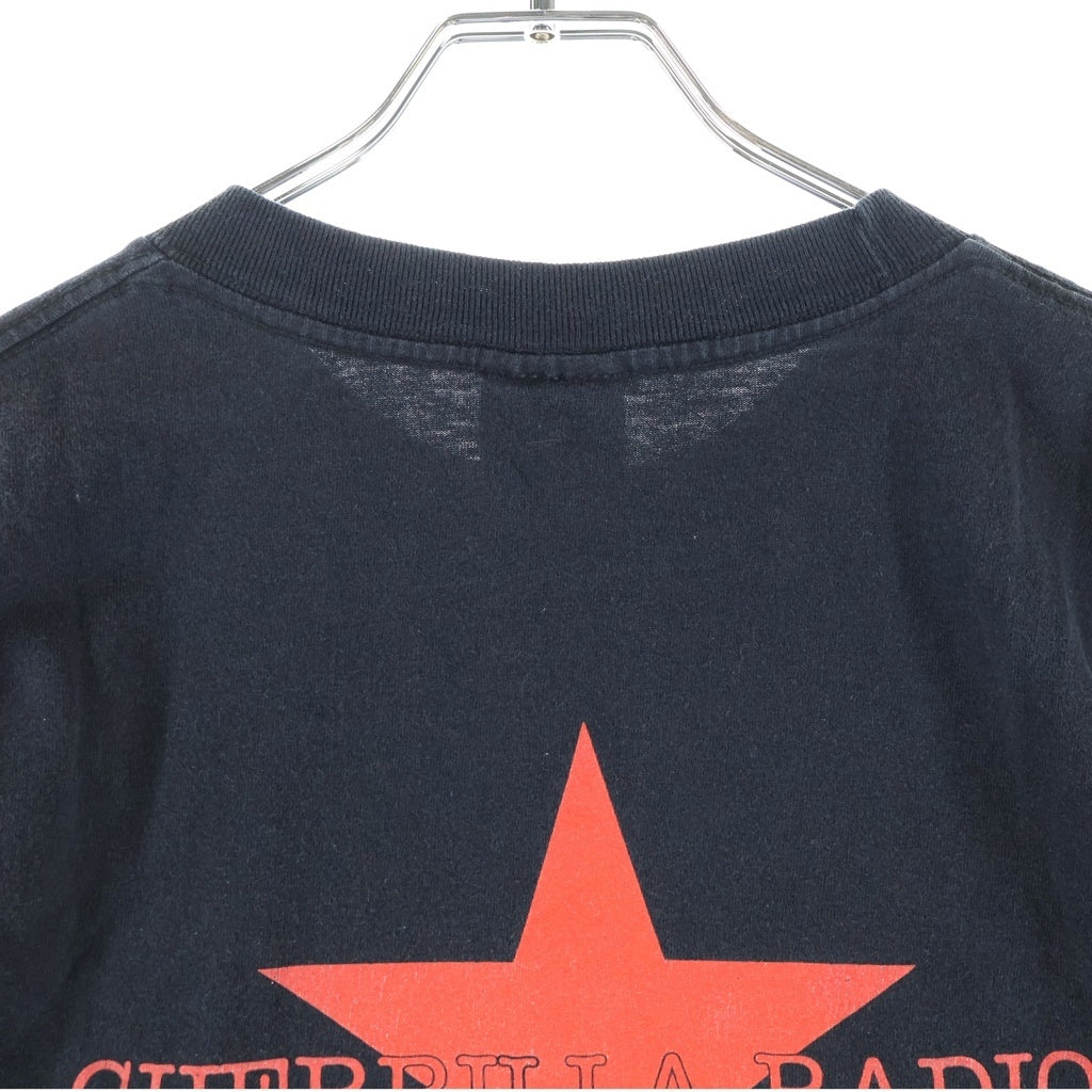 VINTAGE(ヴィンテージ) 90s RAGE AGAINST THE MACHINE レイジ アゲインスト ザ マシーン 両面赤プリント 半袖Tシャツカットソー ブラック
