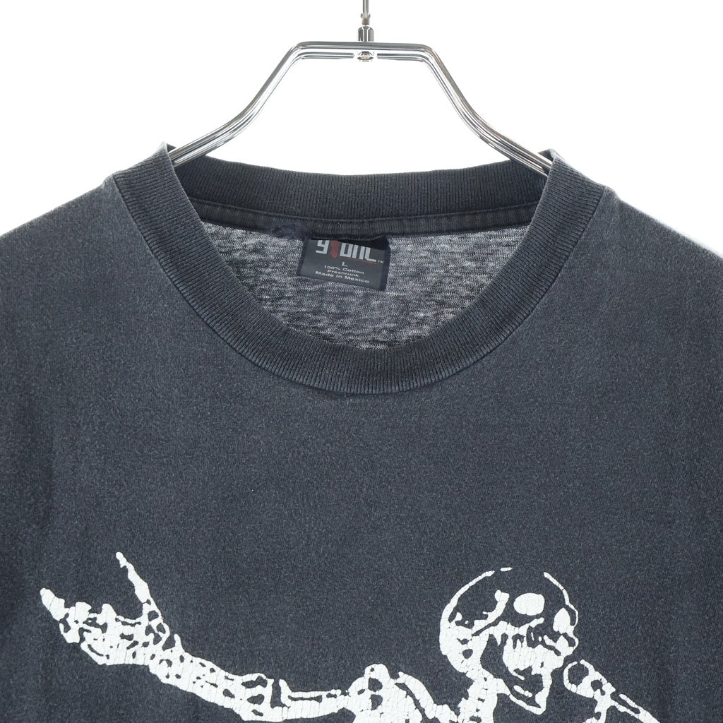 VINTAGE(ヴィンテージ) 90s RAGE AGAINST THE MACHINE WHO LAUGHS LAST レイジ アゲインスト ザ マシーン フーラフスラスト 両面プリント 半袖Tシャツカットソー ブラック