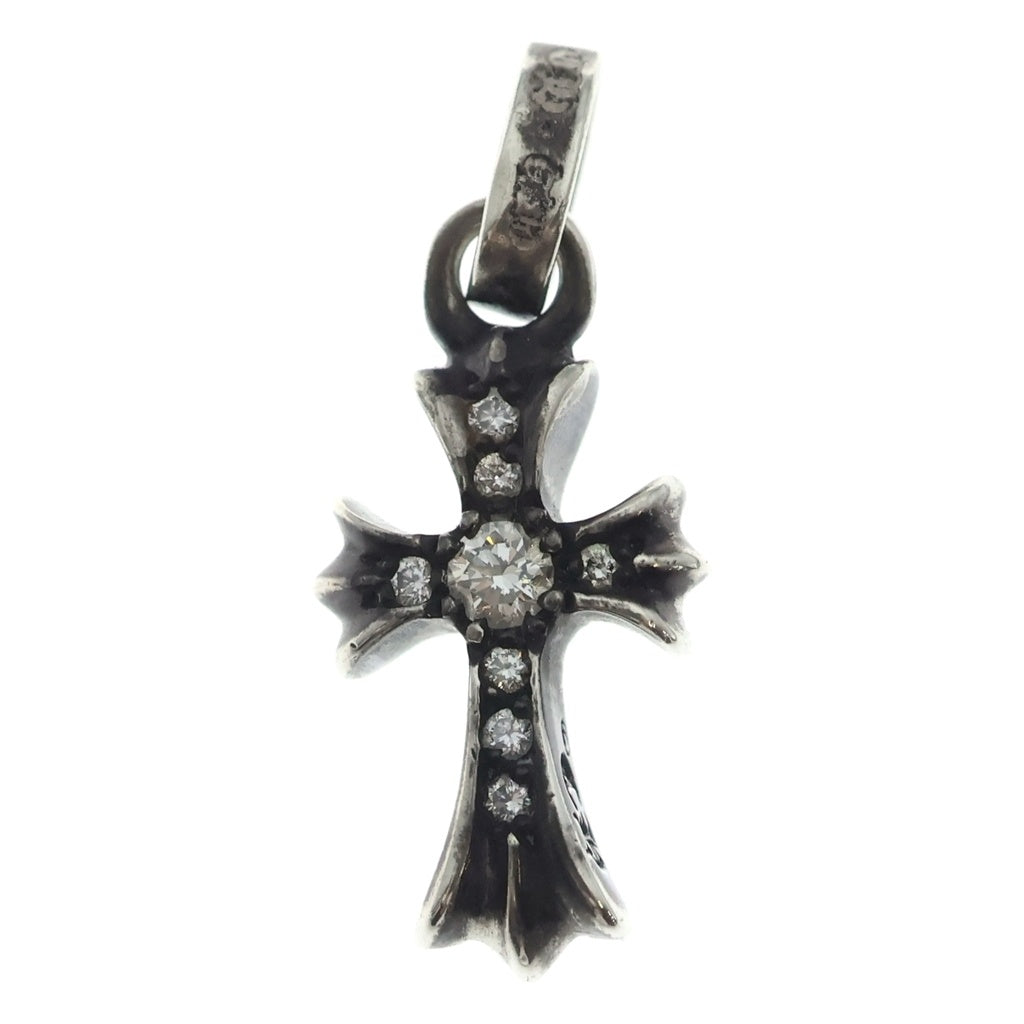 CHROME HEARTS(クロムハーツ) CRS BBYFAT P DMND ベイビーファットクロス PAVEダイヤ ペンダントトップ シルバーBCA234