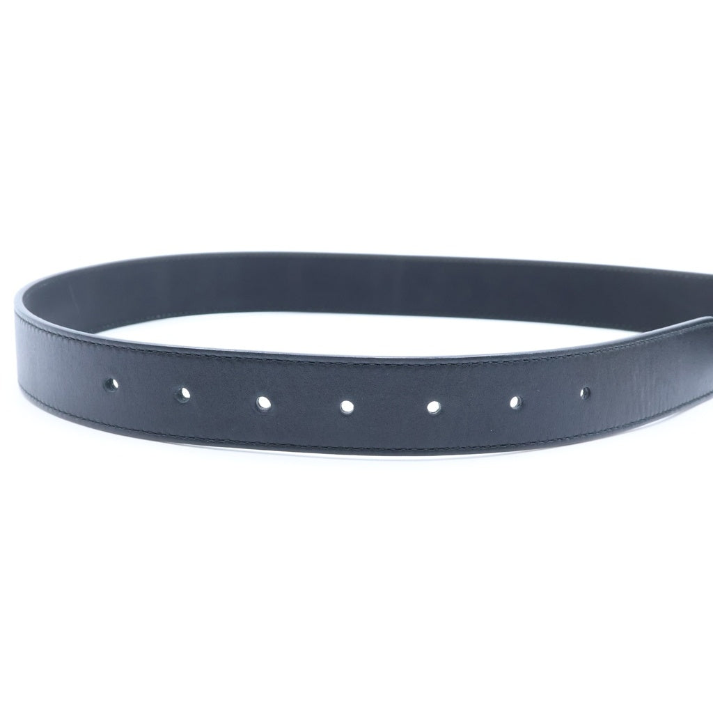 GUCCI(グッチ) GG Marmont Thin Belt ダブルジー ロゴ マーモント シン ナロー レザー ベルト ブラック 414516 AP00T レディース