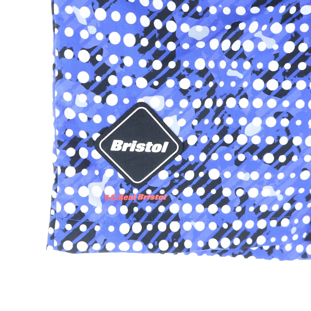 F.C.R.B.(エフシーアールビー) ×FRAGMENT CAMOUFLAGE NYLON SHORTS フラグメント カモフラージュナイロンショーツ ラバーロゴアップリケ ドットカモ総柄 ナイロンショーツ ハーフパンツ FCRB-260170