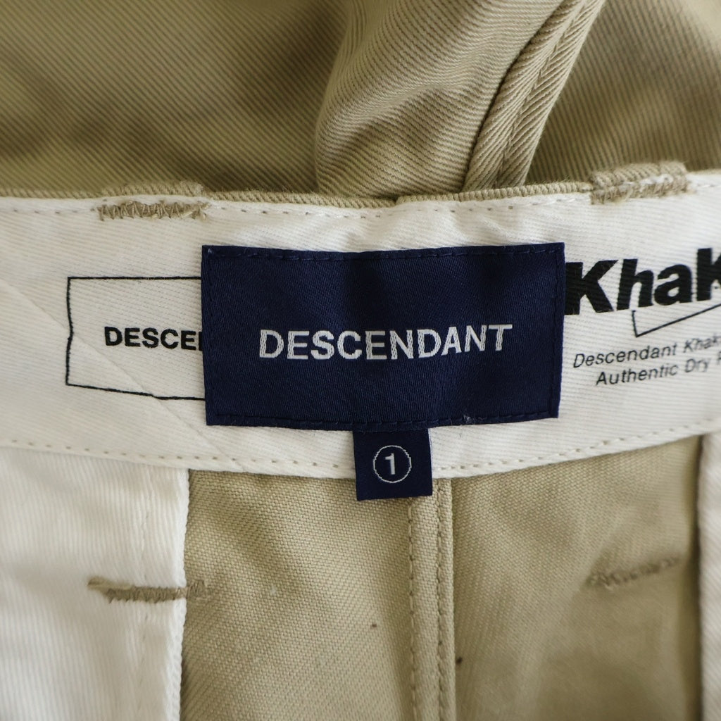 DESCENDANT(ディセンダント) SEAFOWL TWILL TROUSERS シーファウルツイルトラウザーズパンツ スラックス ベージュ