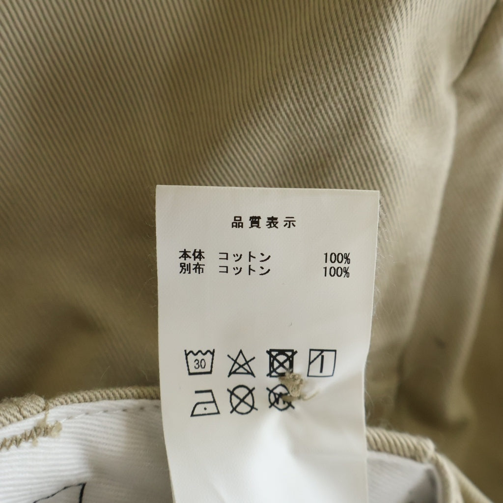 DESCENDANT(ディセンダント) SEAFOWL TWILL TROUSERS シーファウルツイルトラウザーズパンツ スラックス ベージュ