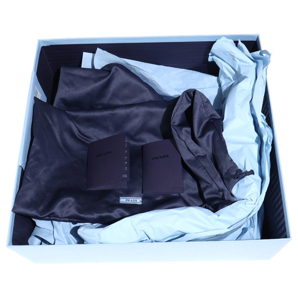 PRADA(プラダ) RE-NYLON リナイロン レースアップ レザー ハイカットブーツ 35 ブラック 1T782M