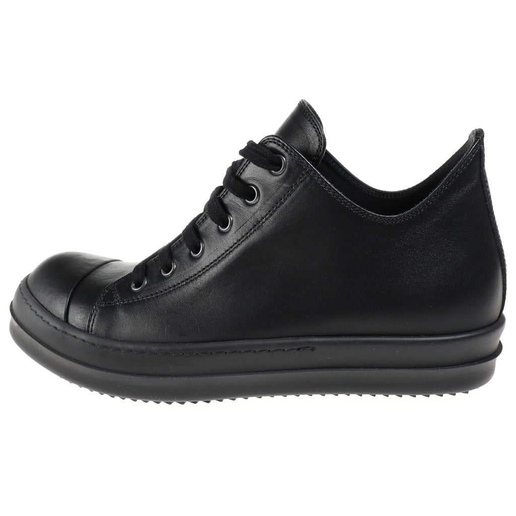Rick Owens(リックオウエンス) 25SS Ramones Low sneaker ラモーンズ レザー ローカットスニーカー ブラック RR01E5891LCH