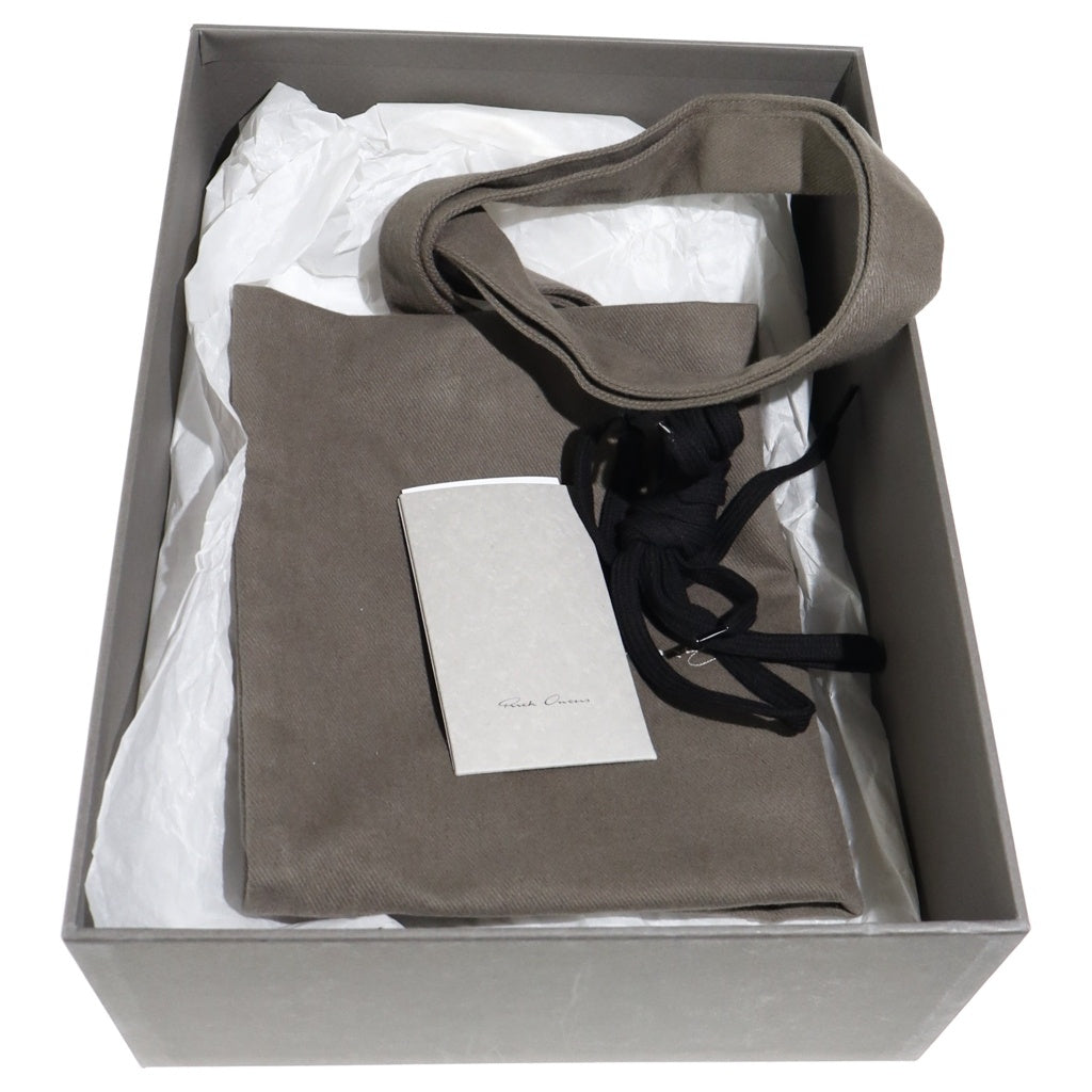 Rick Owens(リックオウエンス) 25SS Ramones Low sneaker ラモーンズ レザー ローカットスニーカー ブラック RR01E5891LCH