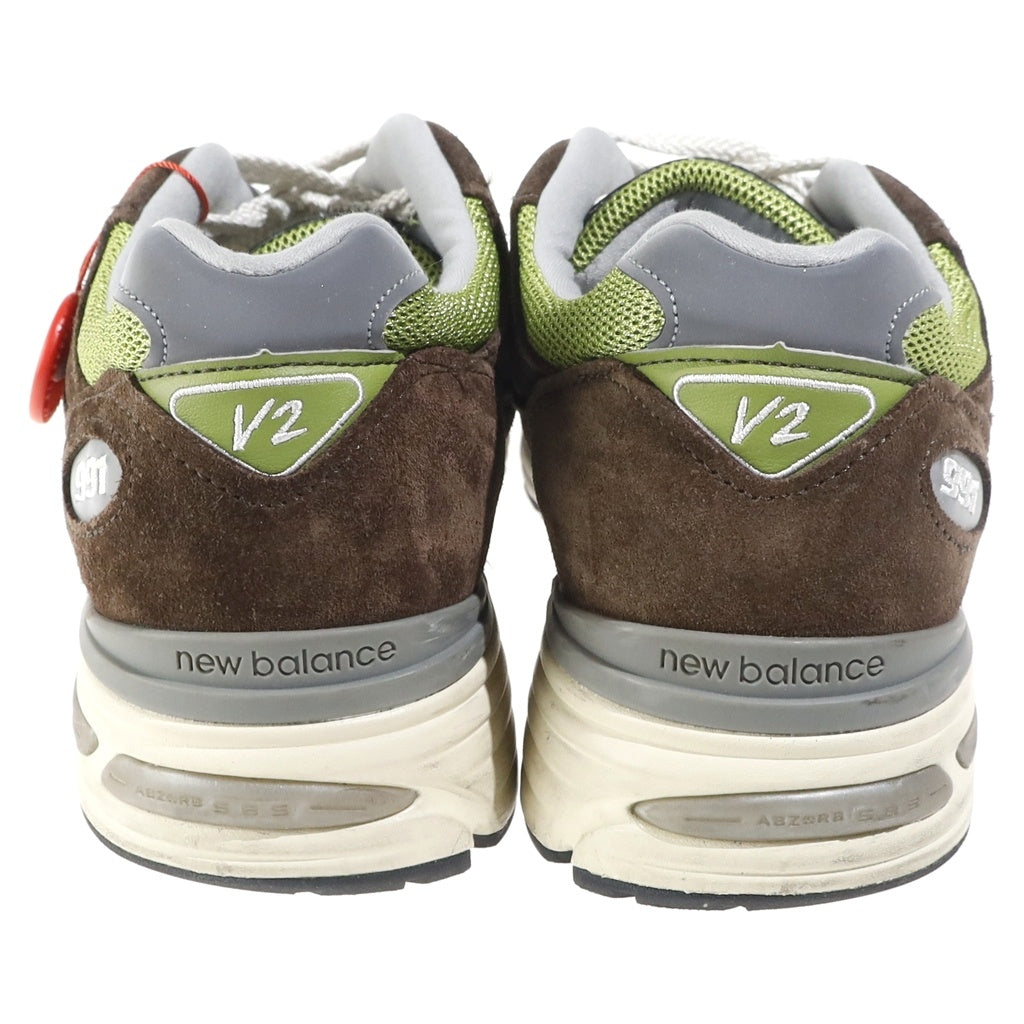 New Balance(ニューバランス) ×KITH × Danielle Cathari 991V2 Reverse Matcha キス ダニエル カタリ リバース抹茶 スエード ローカットスニーカー マルチ S9 1/2/27.5cm