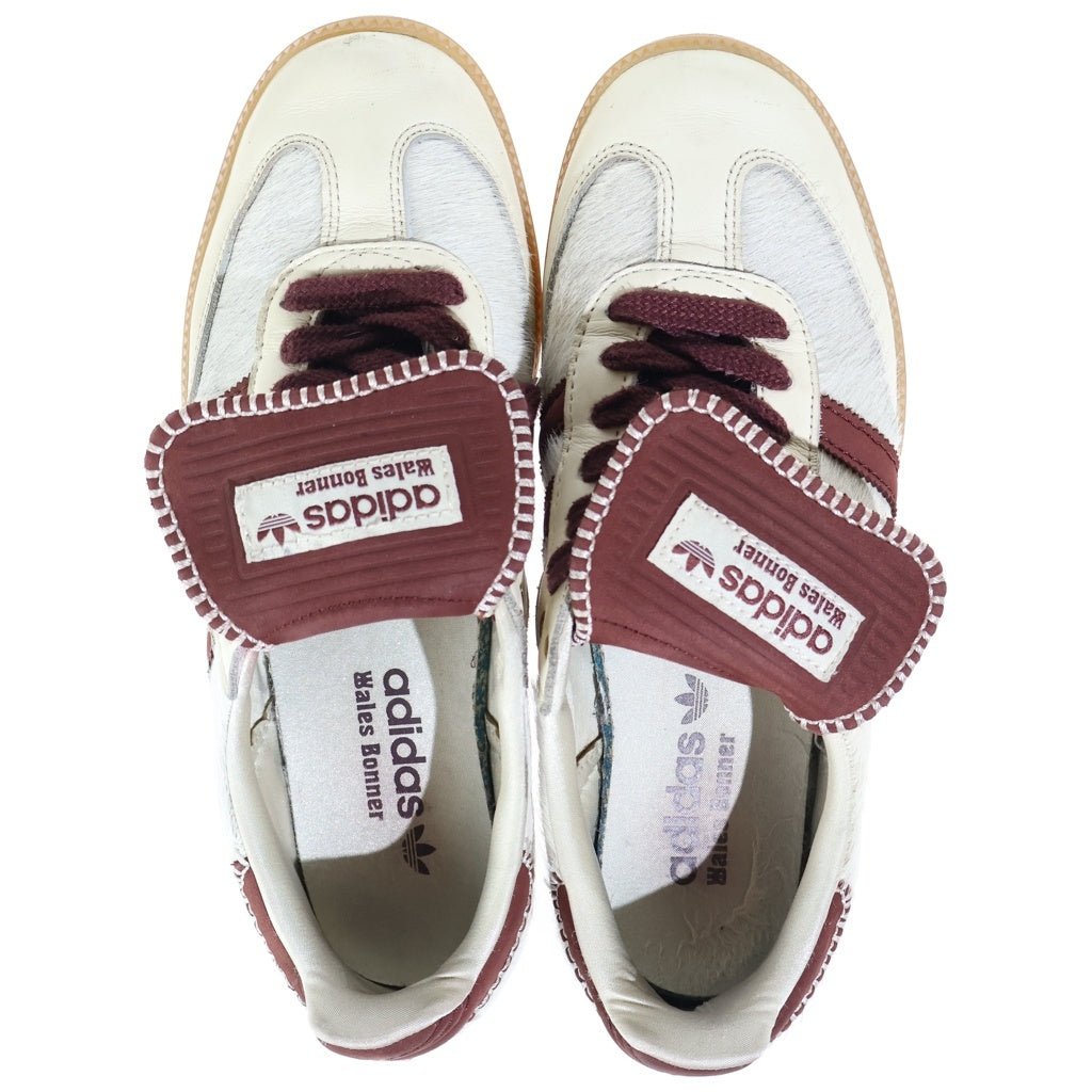 adidas(アディダス) ×Wales Bonner Samba Pony Tonal Low Cream White Mystery Brown ウェールズボナー サンバ ポニー トーナル ロー ローカットスニーカー US8/26cm IE0586