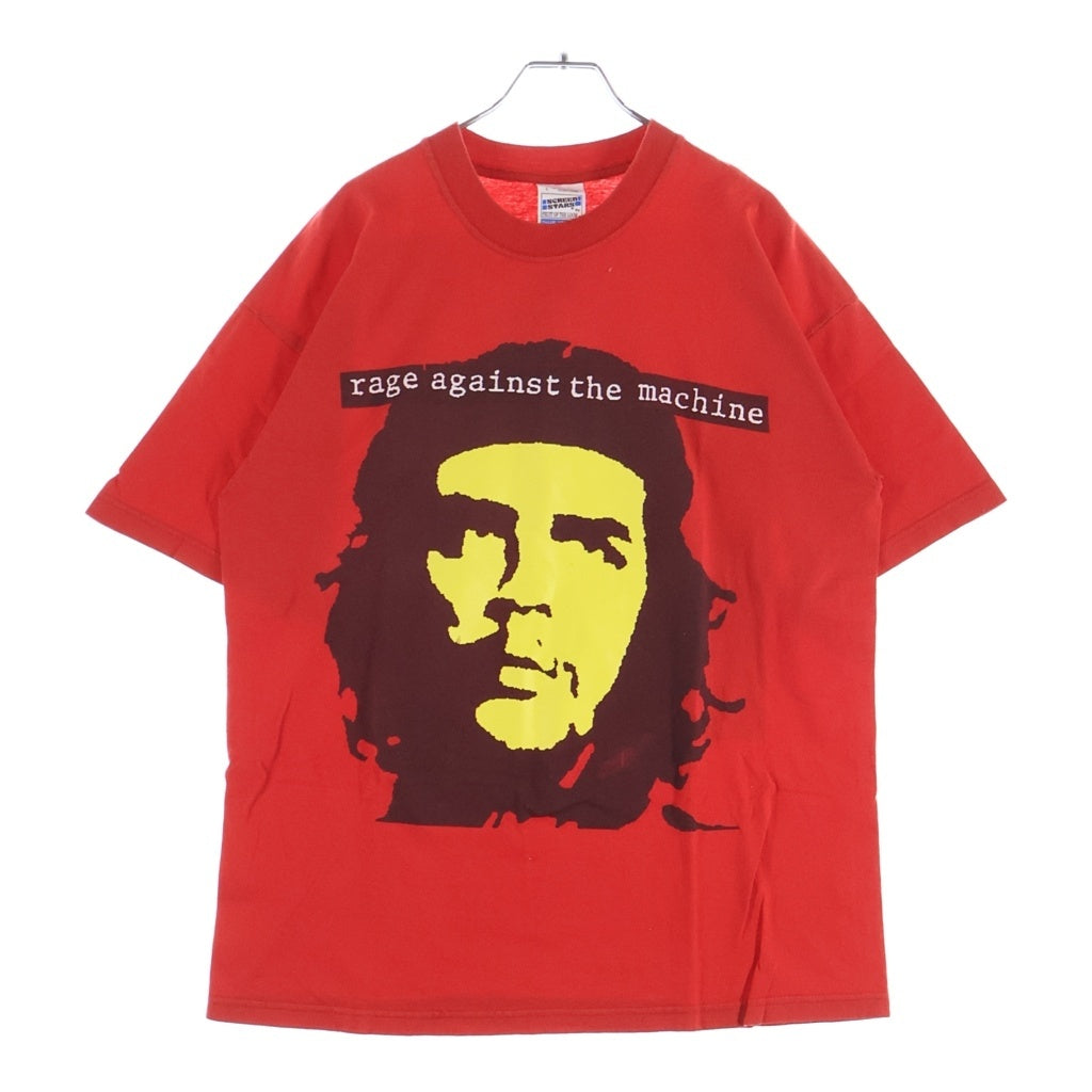 VINTAGE(ヴィンテージ) 90s Rage Against the Machine Che Guevara スクリーンスタータグ 両面プリント 半袖Tシャツカットソー レッド