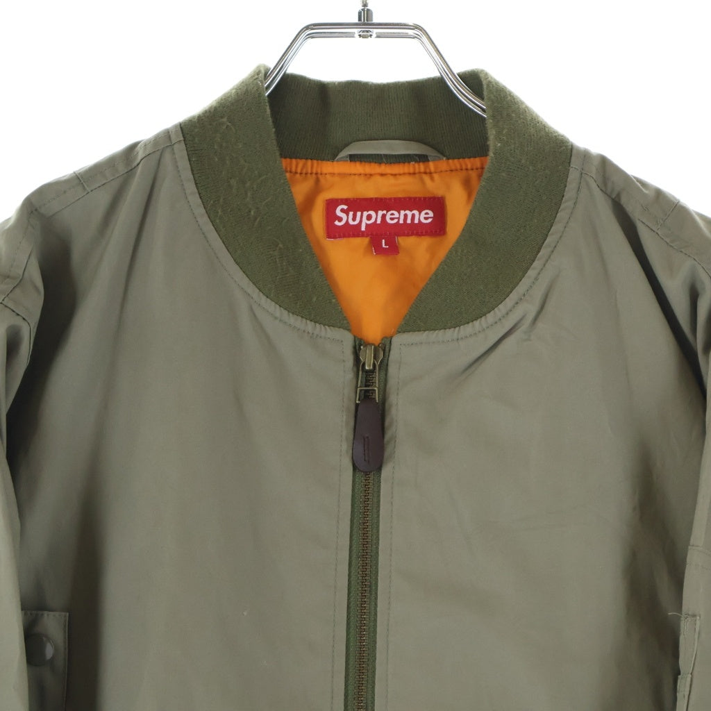 SUPREME(シュプリーム) Light Weight Flight Cotton Jacket ライトウェイト MA-1 フライトコットンジャケット カーキ