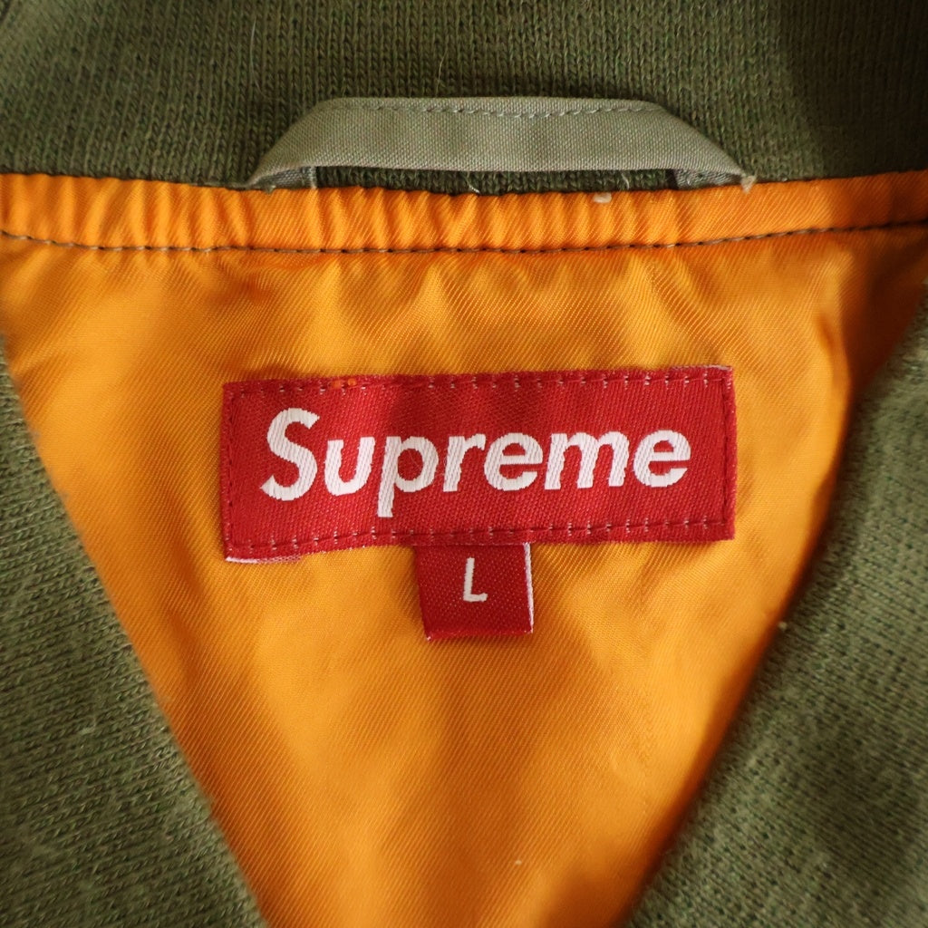 SUPREME(シュプリーム) Light Weight Flight Cotton Jacket ライトウェイト MA-1 フライトコットンジャケット カーキ
