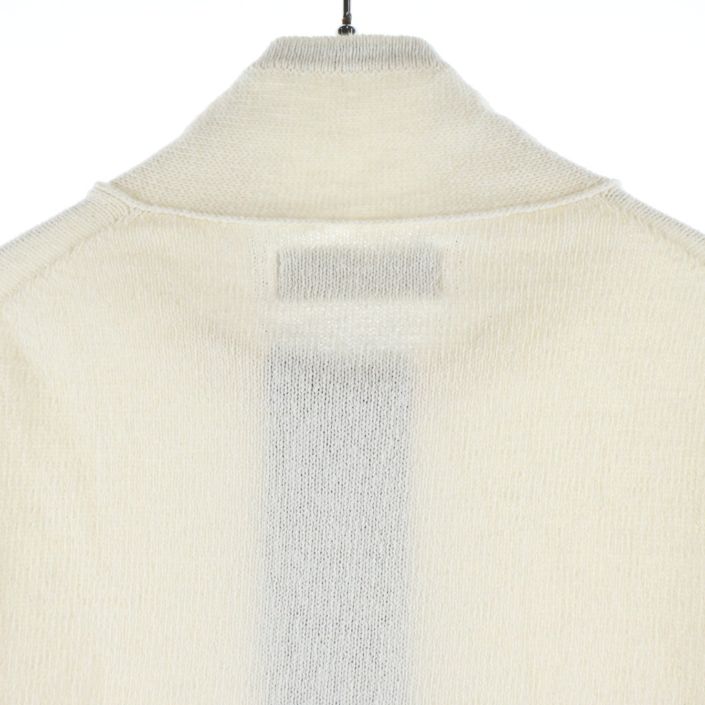 STONE ISLAND(ストーンアイランド) 13SS ルジップ・ドライバーズニットセーター ホワイト 5815523B1