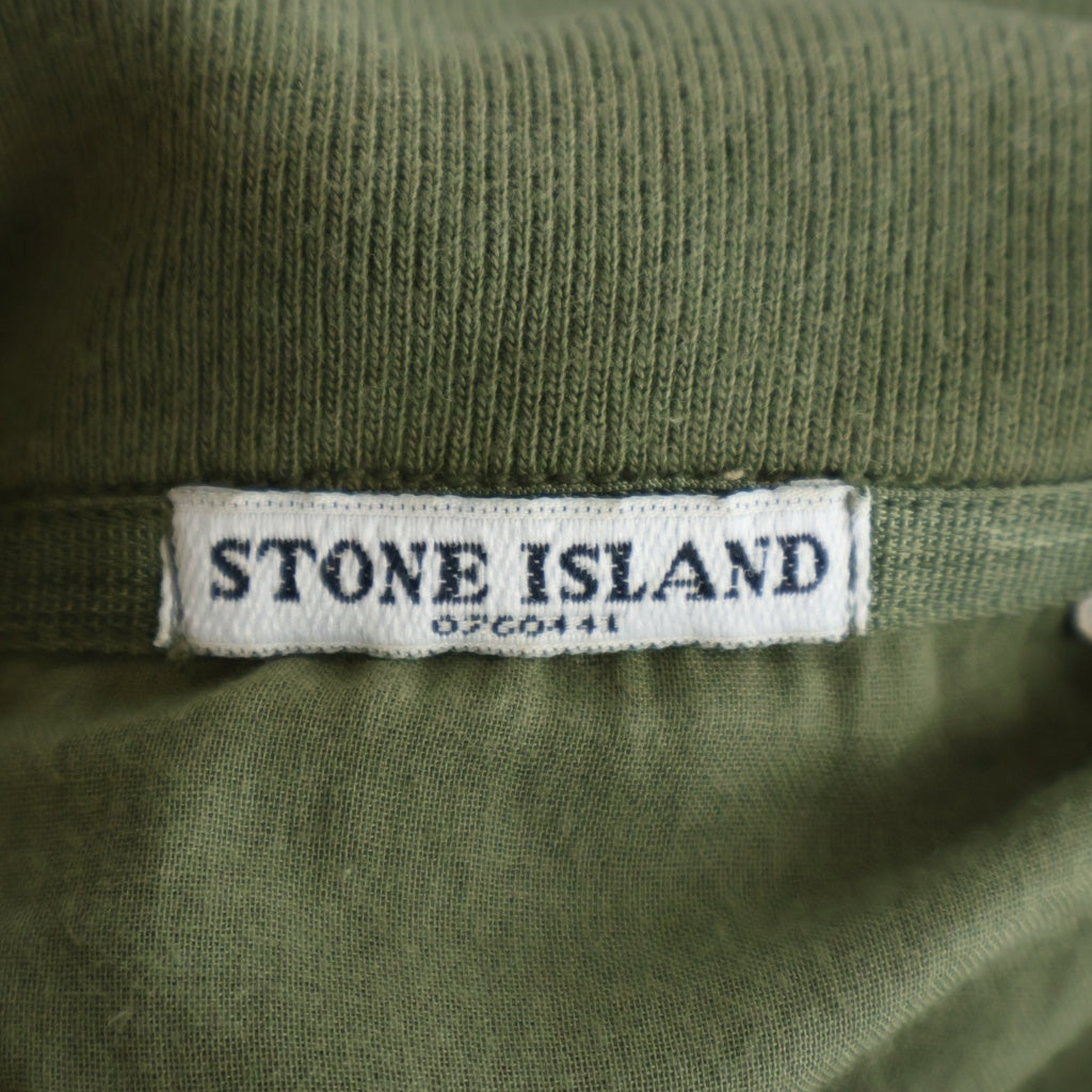 STONE ISLAND(ストーンアイランド) 06SS ガーメントダイ ミリタリー オーバー長袖シャツ カーキ