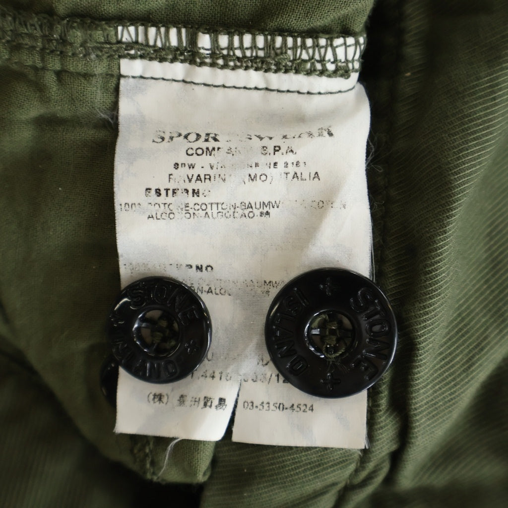 STONE ISLAND(ストーンアイランド) 06SS ガーメントダイ ミリタリー オーバー長袖シャツ カーキ