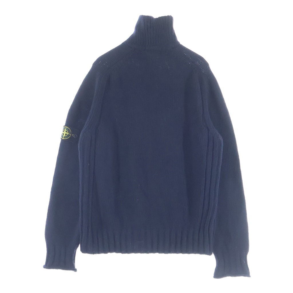 STONE ISLAND(ストーンアイランド) 04AW ハーフジップ ニット ジャケット ネイビー 41155285