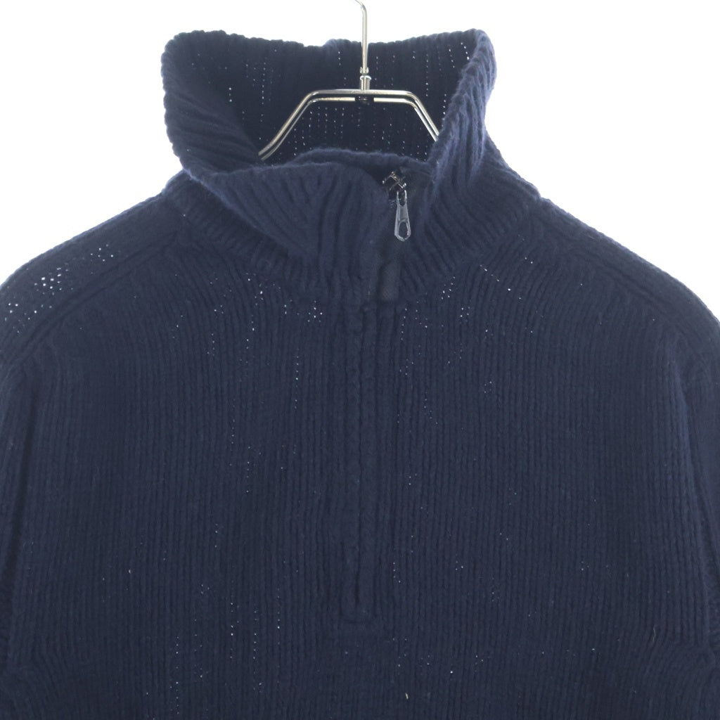 STONE ISLAND(ストーンアイランド) 04AW ハーフジップ ニット ジャケット ネイビー 41155285