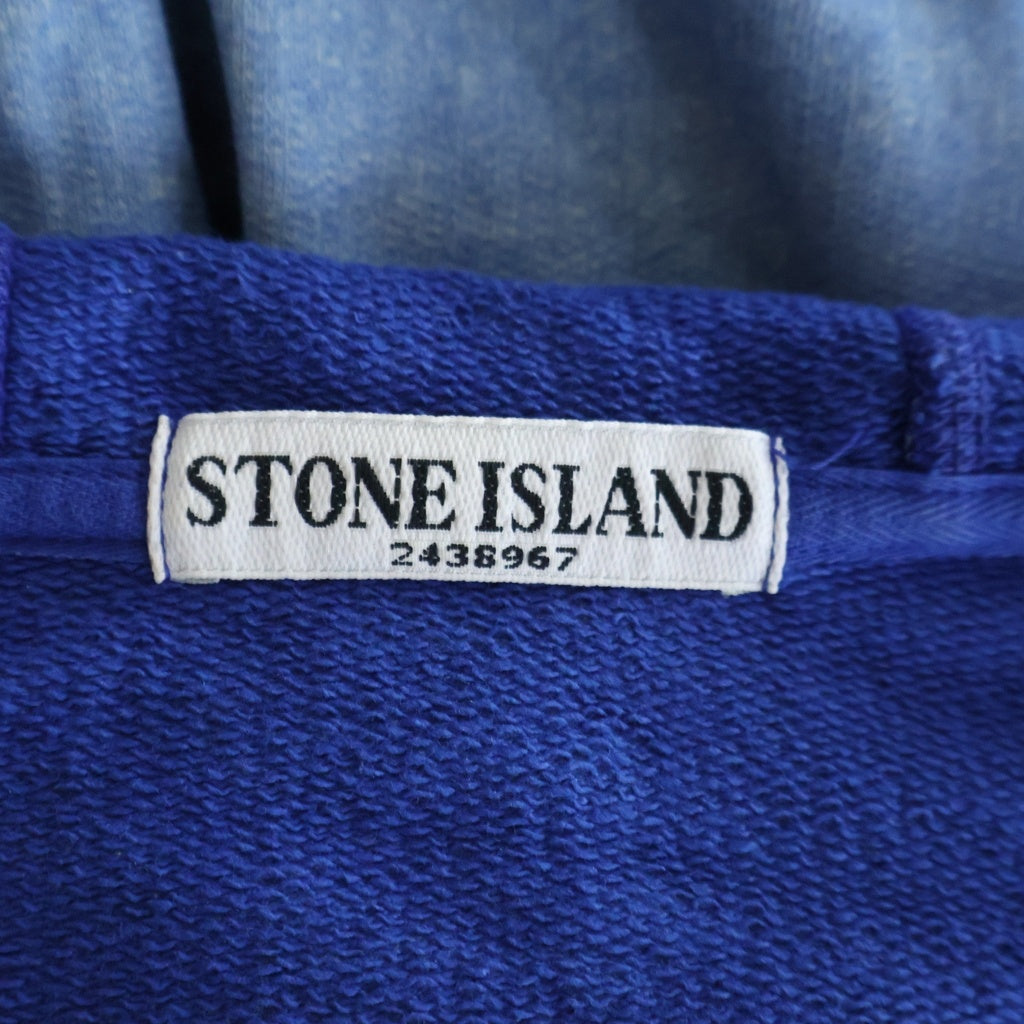 STONE ISLAND(ストーンアイランド) コットン ジップアップパーカー フーディー ブルー 541562554