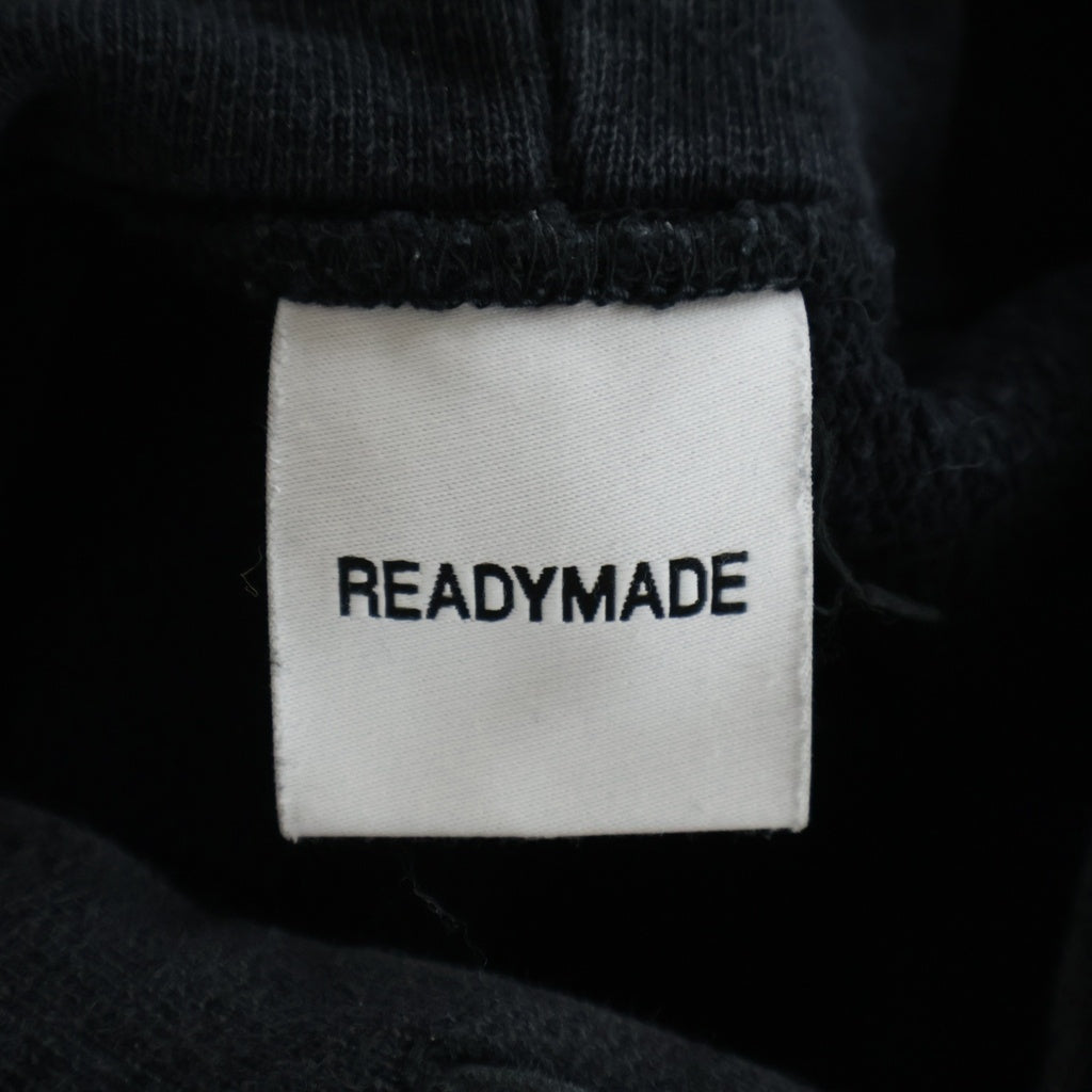 READY MADE(レディメイド) チャンピオンロゴ 刺繍 プルオーバーパーカーフーディー ブラック