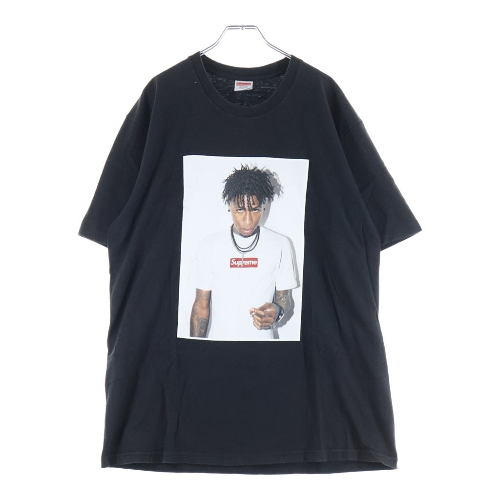 SUPREME(シュプリーム) 23AW NBA YOUNGBOY TEE エヌビーエー ヤングボーイ フロントプリント コットン 半袖Tシャツカットソー ブラック