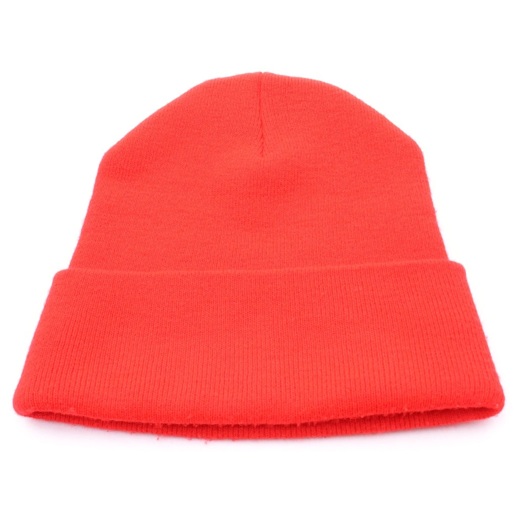 CHROME HEARTS(クロムハーツ) WOOL WATCH CAP CH PLUS クロス刺繍 ビーニー ニット帽 帽子 レッド