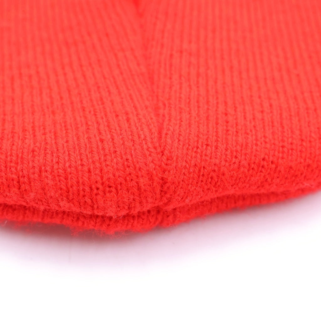 CHROME HEARTS(クロムハーツ) WOOL WATCH CAP CH PLUS クロス刺繍 ビーニー ニット帽 帽子 レッド