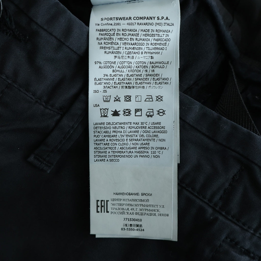 STONE ISLAND(ストーンアイランド) CARGO PANTS 5 POCKETS ロゴパッチ 5ポケット カーゴパンツ ブラック 761532003