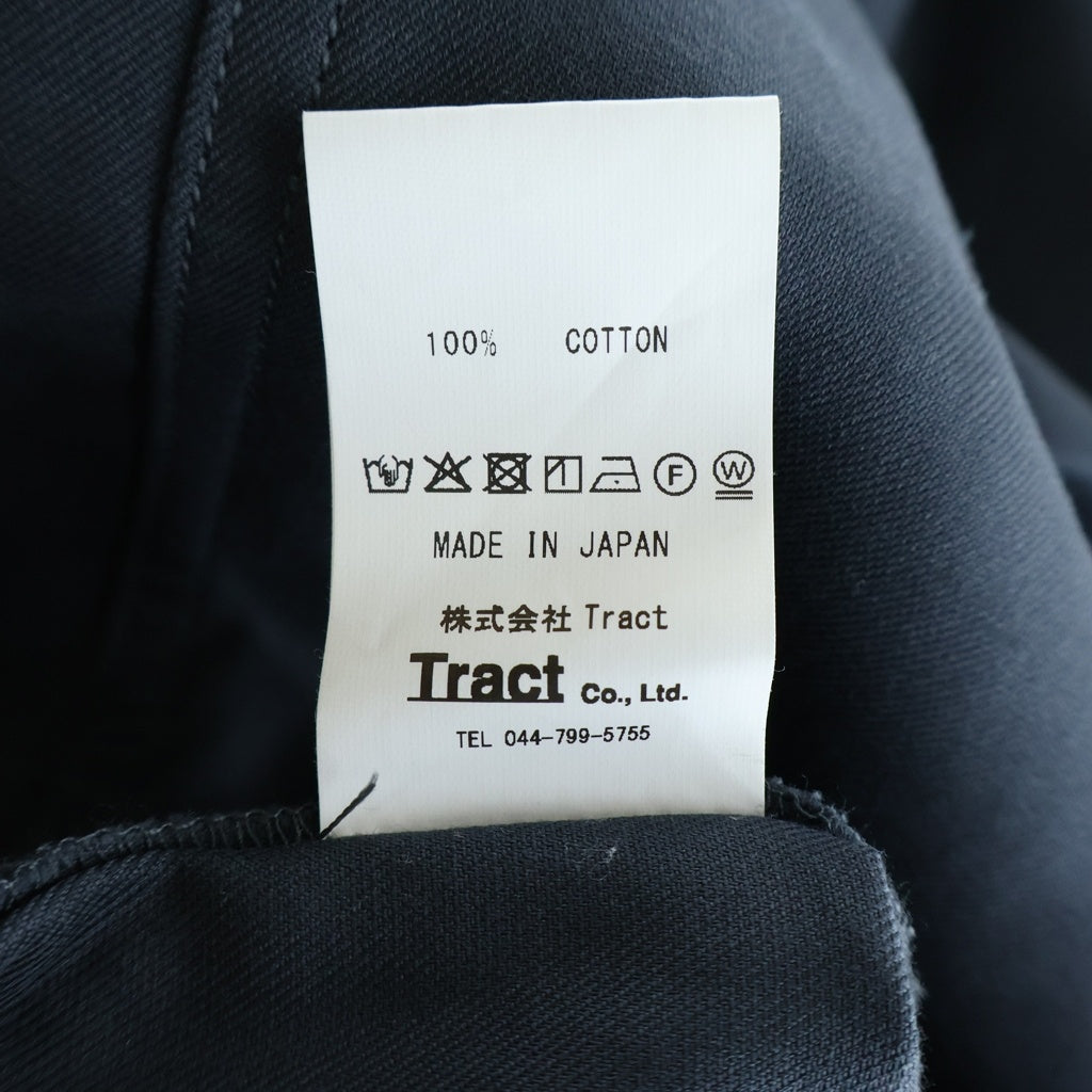 NVRFRGT(ネバーフォーゲット) 2TUCKED TWISTED TROUSERS 2タックツイスト トラウザーズ コットン ワークパンツ グレー NF261P06