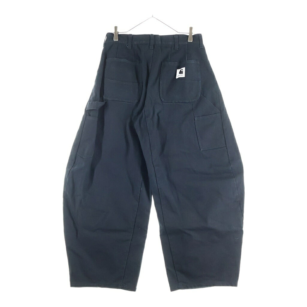 Sacai(サカイ) 26SS ×Carhartt WIP Duck Pants カーハートウィップ ダブルニー ペインター ワークパンツ ブラック 26-03992M