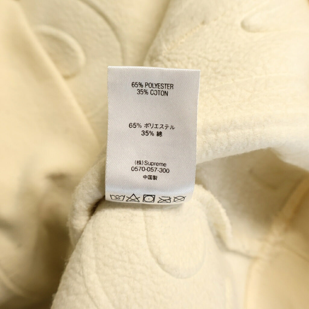 SUPREME(シュプリーム) 21SS Embossed Logos Hooded Sweatshirt エンボスロゴ プルオーバーパーカーフーディー ベージュ