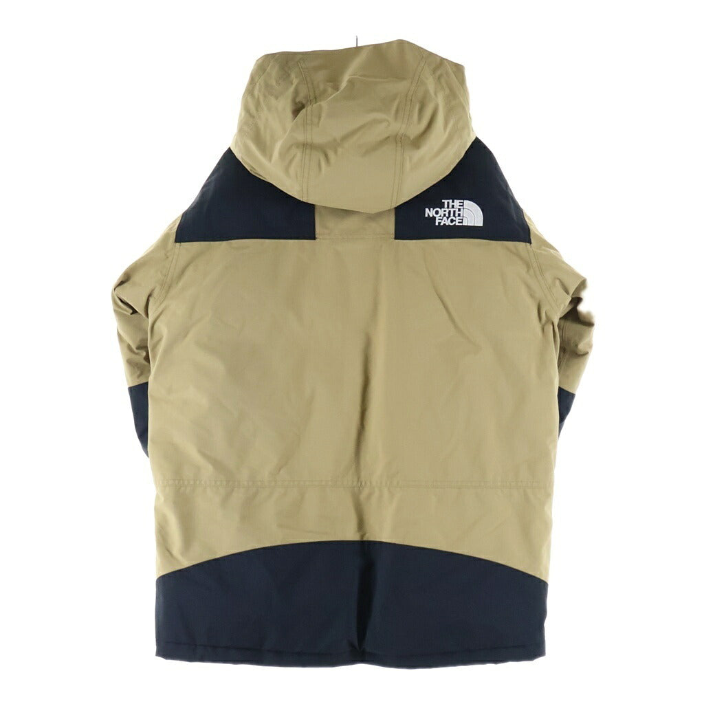 THE NORTH FACE(ザノースフェイス) Mountain Down Jacket マウンテンダウンジャケット ゴアテックス 両面ロゴ刺繍 フーデッドジャケット ベージュ ND92237