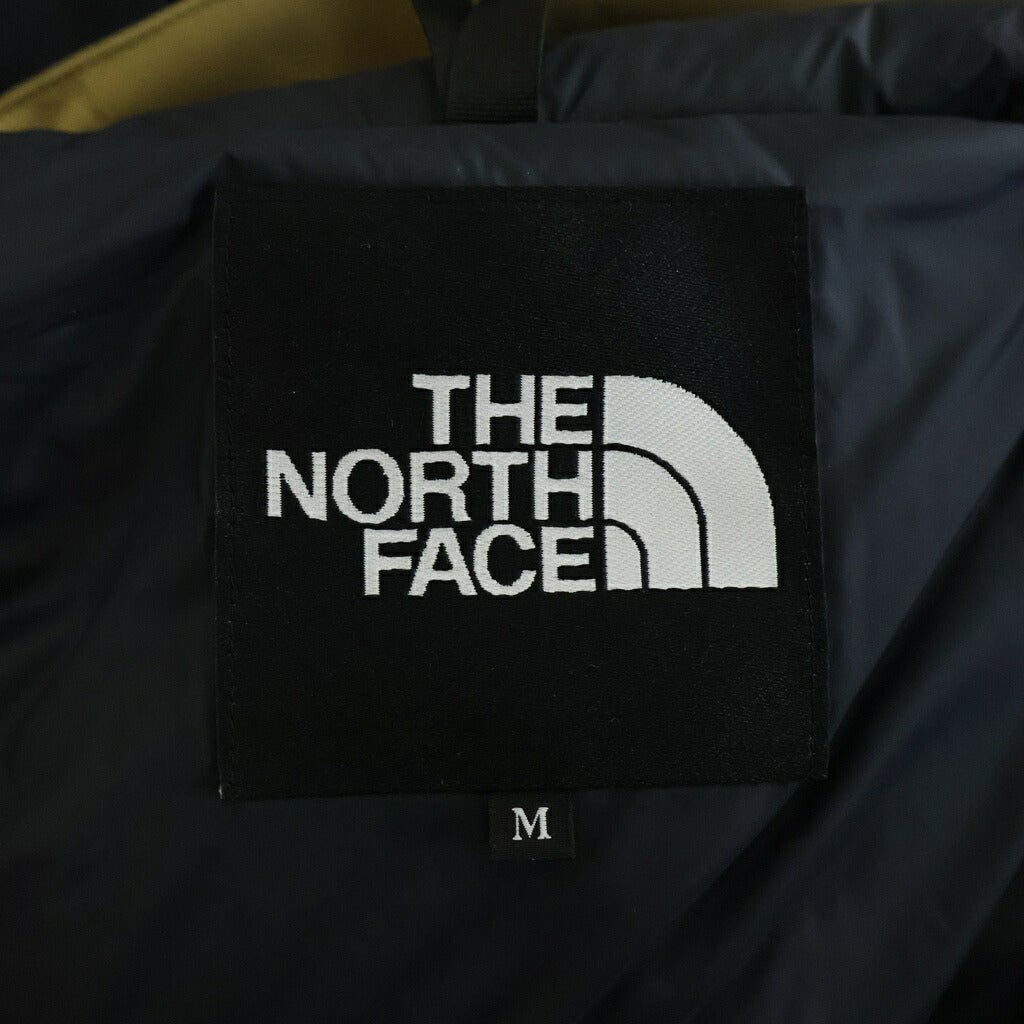 THE NORTH FACE(ザノースフェイス) Mountain Down Jacket マウンテンダウンジャケット ゴアテックス 両面ロゴ刺繍 フーデッドジャケット ベージュ ND92237