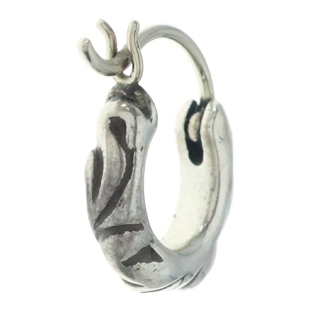 CHROME HEARTS(クロムハーツ) TNY HOOP SCRL タイニースクロールフープピアス シルバー