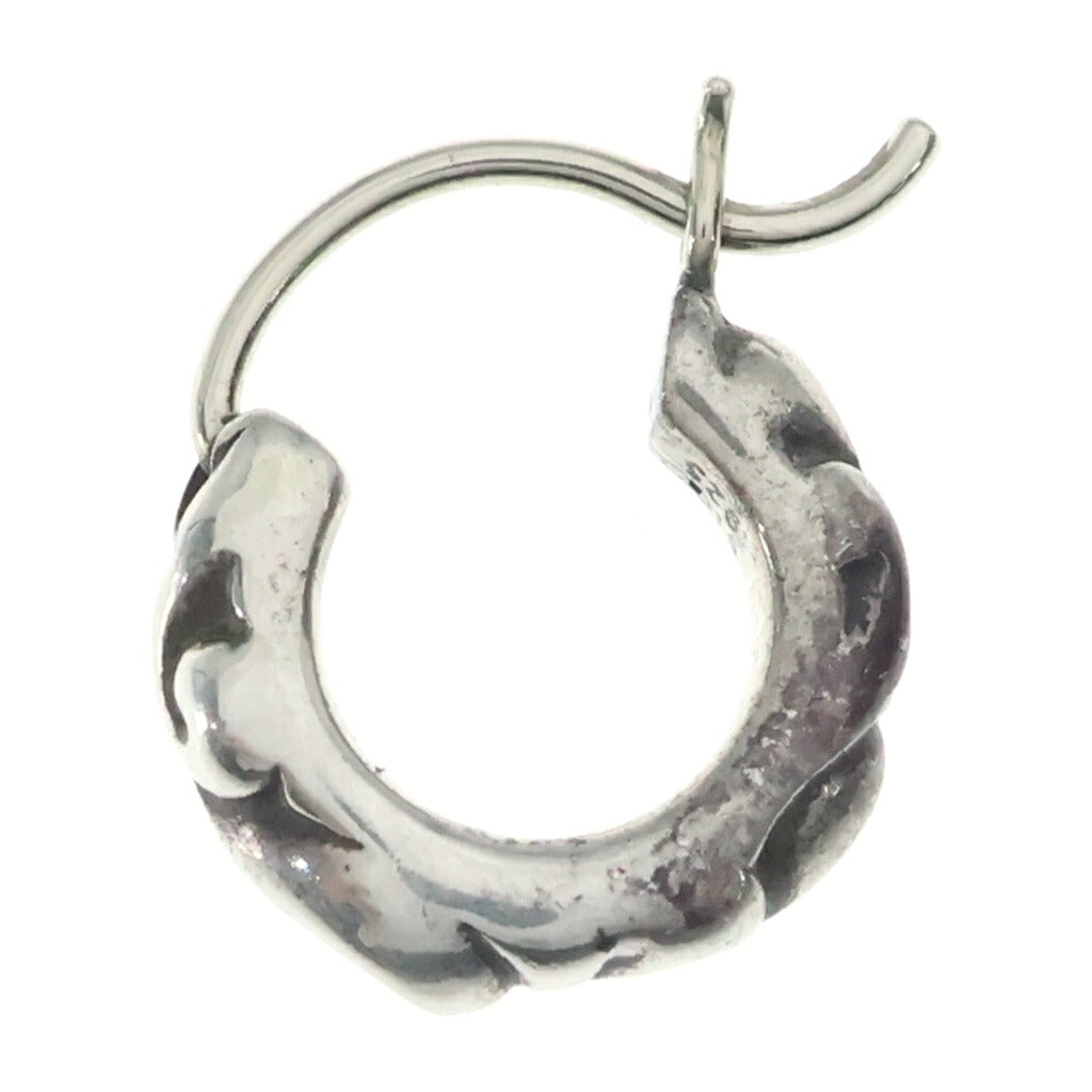 CHROME HEARTS(クロムハーツ) TNY HOOP SCRL タイニースクロールフープピアス シルバー