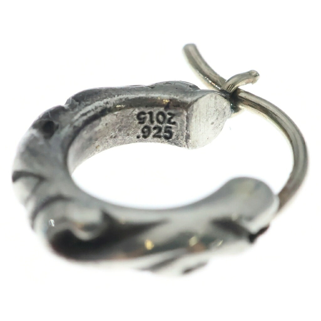 CHROME HEARTS(クロムハーツ) TNY HOOP SCRL タイニースクロールフープピアス シルバー