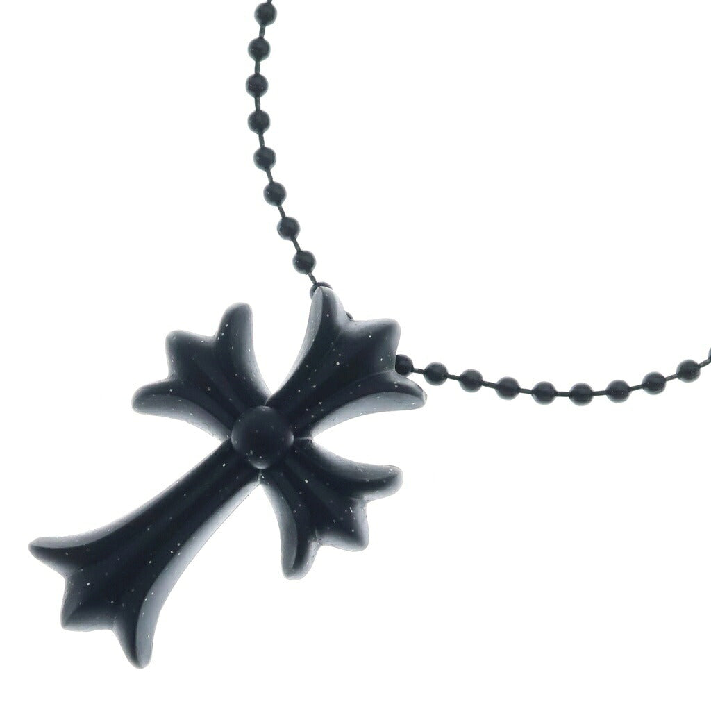 CHROME HEARTS(クロムハーツ) RUBBER CH CRS SML スモールCHクロス ラバーネックレス シリコン ブラック BCA306