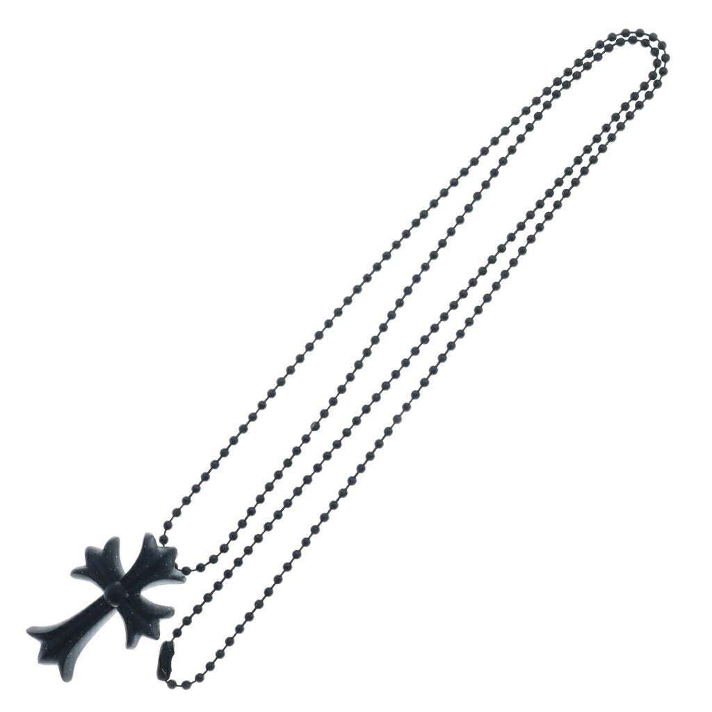 CHROME HEARTS(クロムハーツ) RUBBER CH CRS SML スモールCHクロス ラバーネックレス シリコン ブラック BCA306